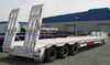 Lowbed Semi Trailer with 3 Axles for Machinery Transport