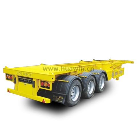 3 Axle 40 FT/20 FT Container 45 Tons Skeletal Semi Trailer 