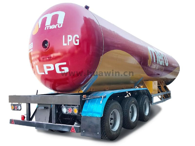 3 Axles LPG 50cbm Tanker Semi Trailer