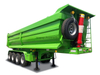 4 Axles 26CBM Dump Semi Trailer