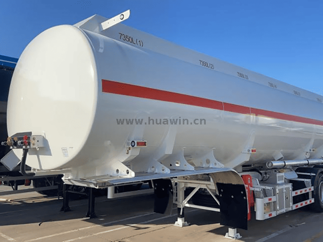 SINOTRUK CIMC 3 Axles 46CBM Aluminum Alloy Fuel Tanker Semi Trailer