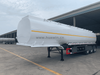 SINOTRUK HUAWIN 3 Axles 42CBM Carbon Steel Fuel Tanker Semi Trailer