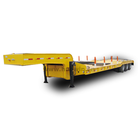 High Quality Sinotruk 60 Ton Lowbed Semi Trailer