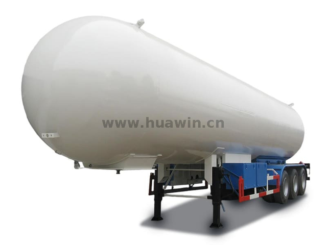 3 Axles LPG 46cbm Tanker Semi Trailer
