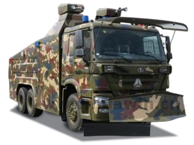 Sinotruk 6X4 B4 B5 B6 Anti Riot Bulletproof Passenger Transportation Vehicle
