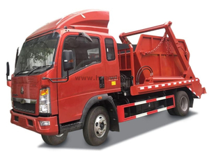 SINOTRUK HOWO 4X2 Swing Arm Garbage Truck -5CBM