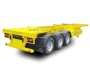 3 Axle 40 FT/20 FT Container 45 Tons Skeletal Semi Trailer