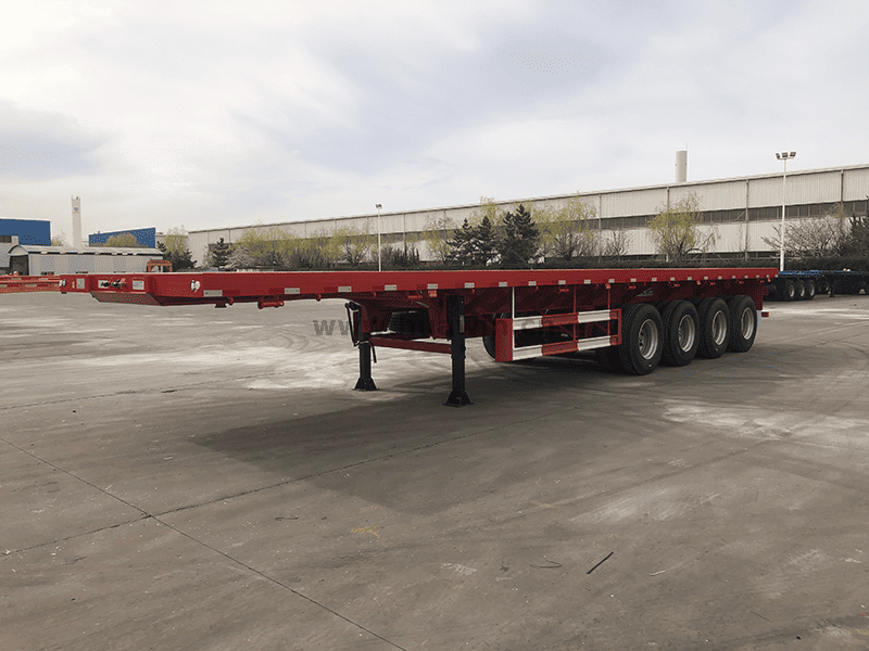 4 Axles 40FT Flatbed Semi Trailer-1