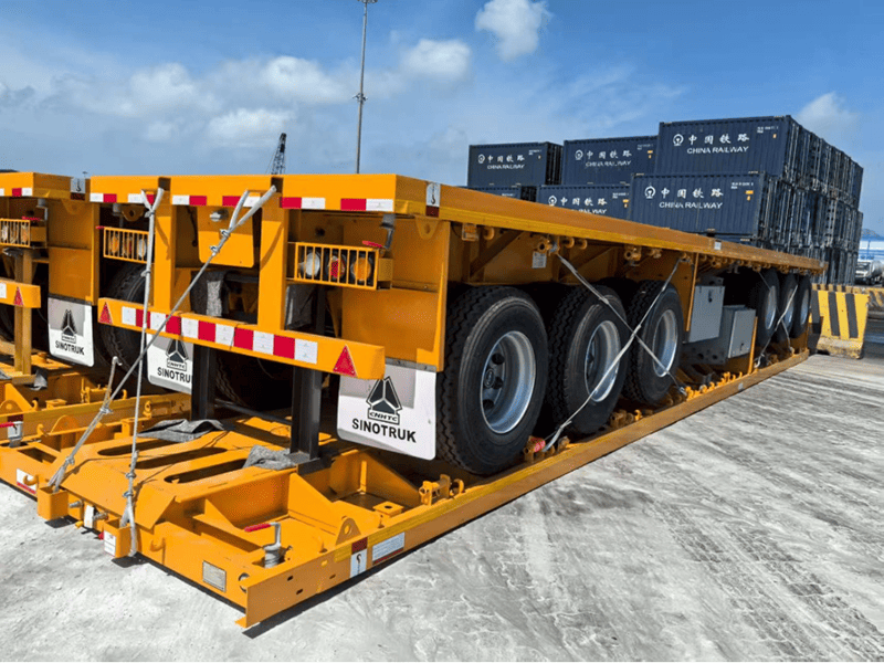 3 Axles 40FT Flatbed Semi Trailer