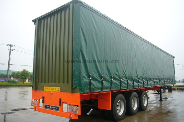 3-Axle 14m Curtain Side Semi Trailer Cargo Semi-trailer