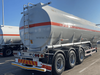 SINOTRUK CIMC 3 Axles 46CBM Aluminum Alloy Fuel Tanker Semi Trailer