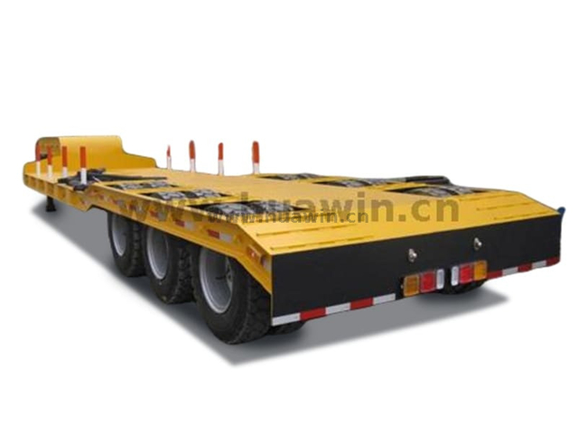 High Quality Sinotruk 60 Ton Lowbed Semi Trailer