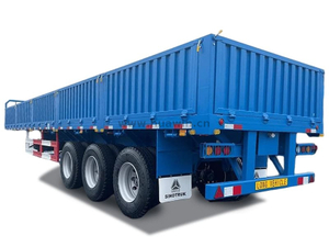 Sinotruk 3-Axle Heavy Duty Stake Transport Van Cargo Semi Trailer