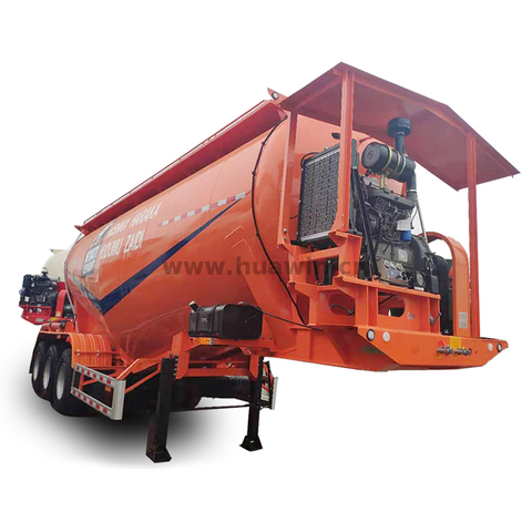 SINOTRUK 3 Axles V type Bulk Cement Tanker Semi Trailer