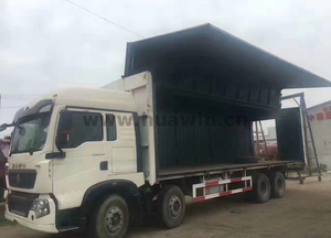 SINOTRUK T5G 8X4 Aluminum Wing Open Van Truck