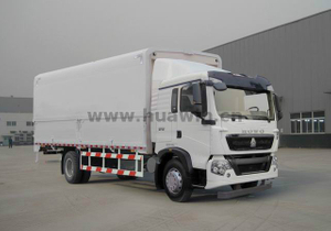 SINOTRUK T7H 4X2 Aluminum Wing Open Van Truck