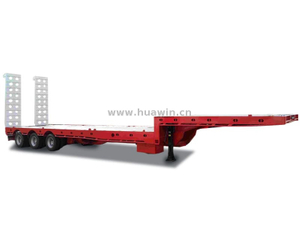 3 Axles Step Deck Lowboy Drop Deck Semi Trailer