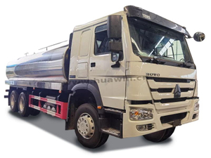 HOWO 6X4 Milk Water Tanker 20 Cbm Stainless Steel Truck