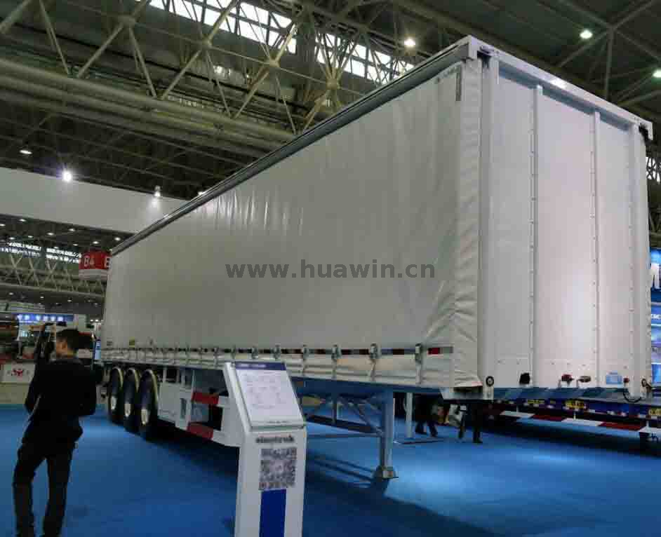 3-Axle 14m Curtain Side Semi Trailer Cargo Semi-trailer