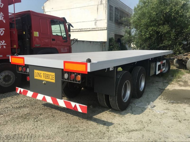 Three Alxes Container Transportation Full Trailer