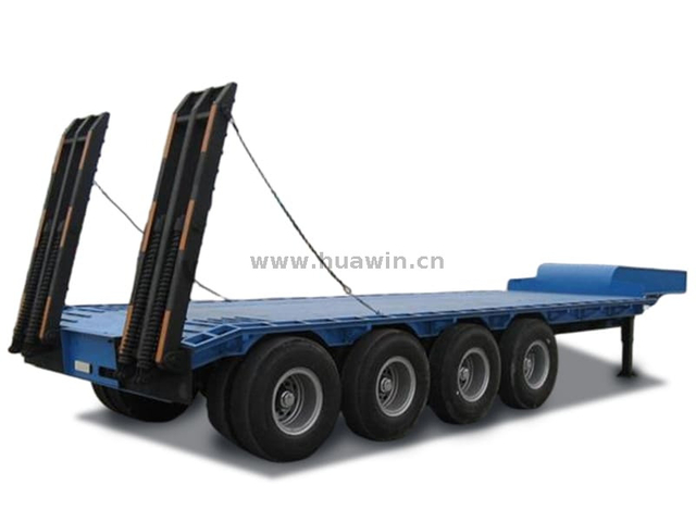 Excavator Carrier 70 Ton 4 Axle Low Bed Trailer