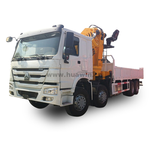 SINOTRUK HOWO 8x4 Crane Truck - 16Ton XCMG Knuckle Boom