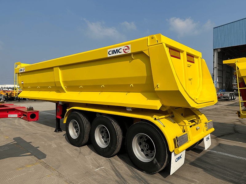 3 Axles 26CBM Dump Semi Trailer-1