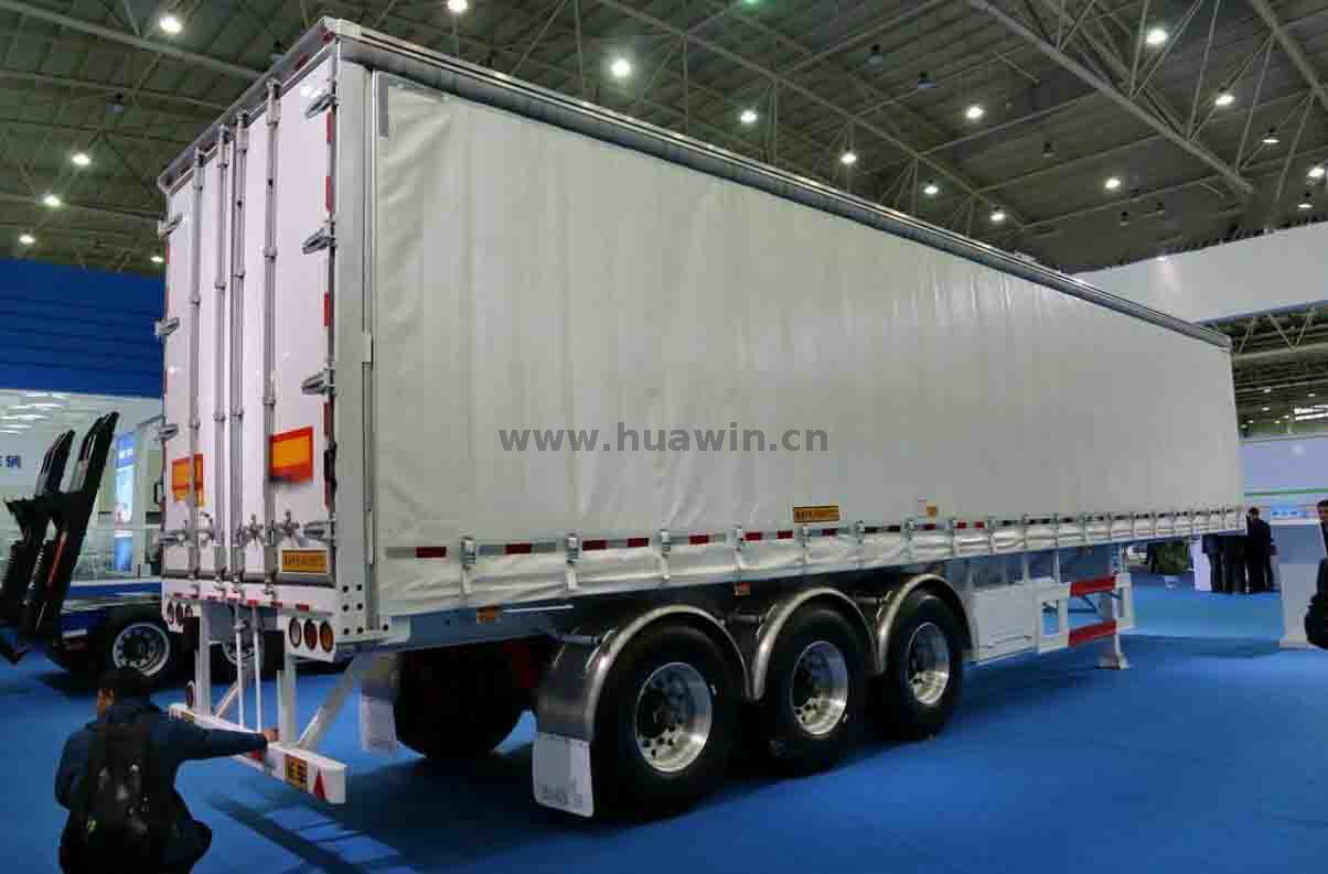 3-Axle 14m Curtain Side Semi Trailer Cargo Semi-trailer