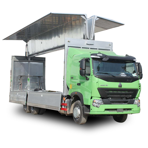 SINOTRUK A7 6X4 Aluminum Wing Open Van Truck