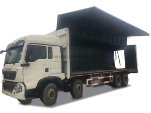 SINOTRUK T5G 8X4 Aluminum Wing Open Van Truck
