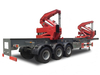 SINOTRUK 3 Axles 20GP/40HQ Side Crane Trailer
