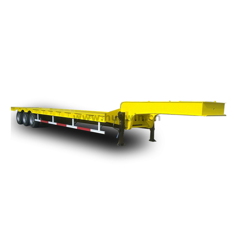 Heavy Duty 4 Axle Lowbed Semi Trailer 