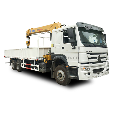 SINOTRUK HOWO 6x4 Crane Truck - 10Ton XCMG Telescopic Boom