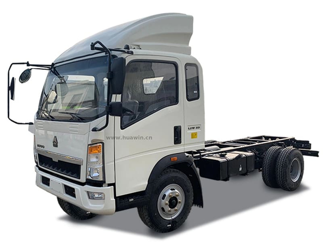 SINOTRUK HOWO 4×2 6 Wheels Light Duty 10T Cargo Chassis 