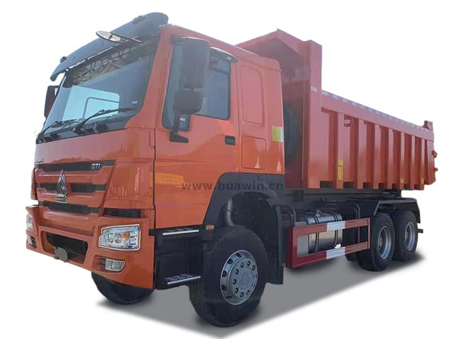 16CBM HOWO 6X4 Scow End Sand Aggregates Transporation Dump Truck with Tail Gate