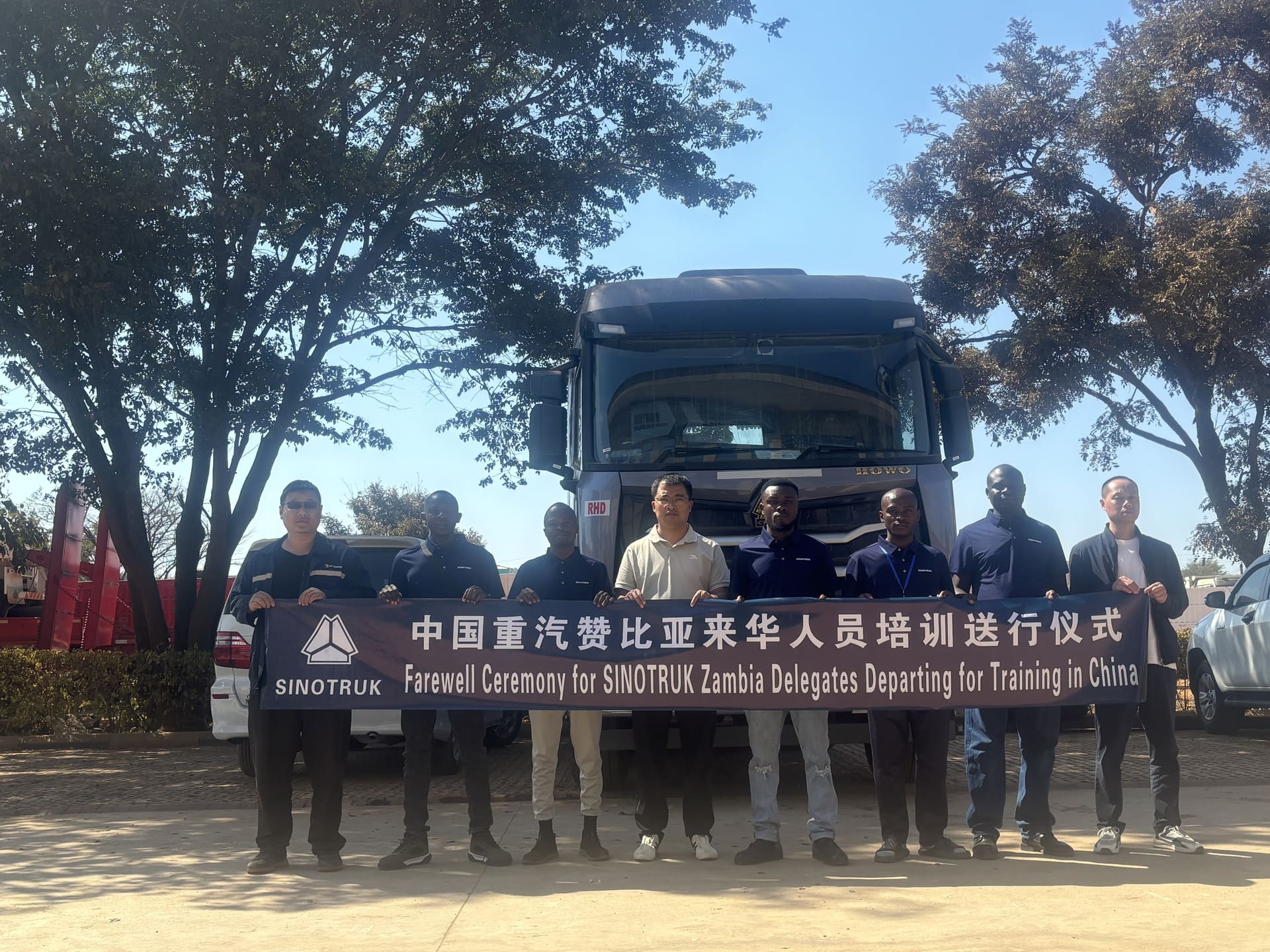 SINOTRUCK Zambia delegates Departing for Training in China