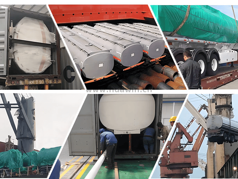 CIMC 3 Axles 46000 Liters Carbon Steel Tanker Trailer-9